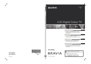 Manuale Sony Bravia KDL-26B4030 LCD televisore