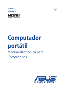 Manual Asus C201 Chromebook Computador portátil