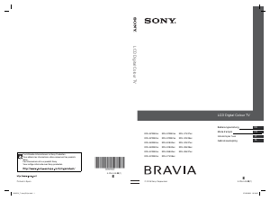 Handleiding Sony Bravia KDL-26E4000 LCD televisie