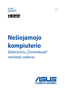Vadovas Asus C201 Chromebook Nešiojamasis kompiuteris