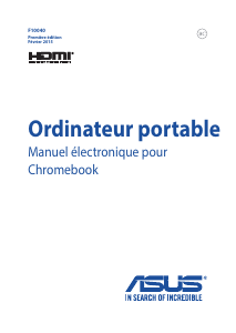 Mode d’emploi Asus C201 Chromebook Ordinateur portable