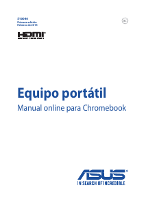 Manual de uso Asus C201 Chromebook Portátil