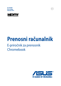Priročnik Asus C201 Chromebook Prenosni računalnik