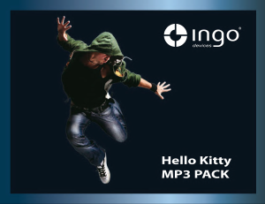 Manual de uso Ingo Hello Kitty Pack Reproductor de Mp3
