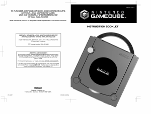 Manual de uso Nintendo GameCube