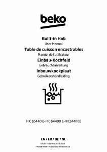 Mode d’emploi BEKO HIC14400E Table de cuisson