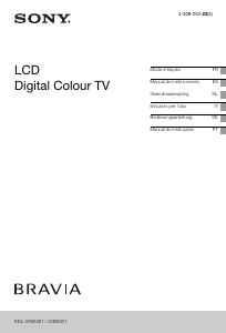 Manual Sony Bravia KDL-32BX301 Televisor LCD