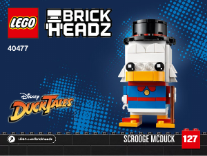 Vadovas Lego set 40477 Brickheadz Skrudžas Makdakas, Bilis, Dilis ir Vilis