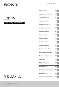 Handleiding Sony Bravia KDL-32BX340 LCD televisie