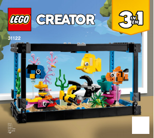 Bruksanvisning Lego set 31122 Creator Akvarium