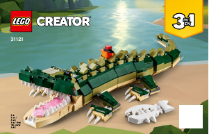 Manual Lego set 31121 Creator Crocodile