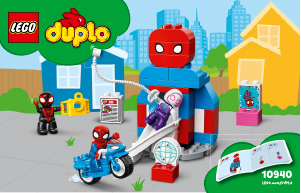 Käyttöohje Lego set 10940 Duplo Spider-Manin päämaja