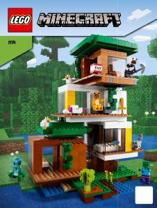Manual de uso Lego set 21174 Minecraft La Casa del Árbol Moderna