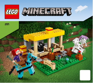 Használati útmutató Lego set 21171 Minecraft Lóistálló