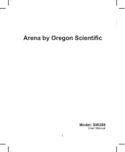 Manual Oregon SW288 Relógio desportivo