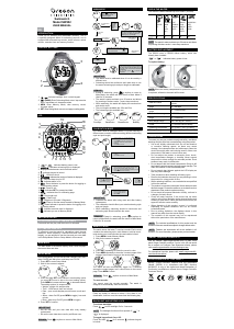 Manual Oregon SW202 Relógio desportivo