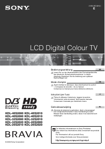 Manuale Sony Bravia KDL-32S2010 LCD televisore