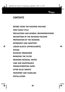 Manual Whirlpool FL 5083/A Washing Machine