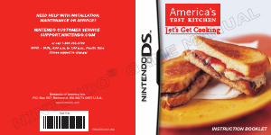 Manual Nintendo DS Americas Test Kitchen - Lets Get Cooking