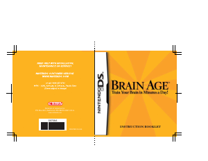 Manual Nintendo DS Brain Age - Train Your Brain in Minutes a Day