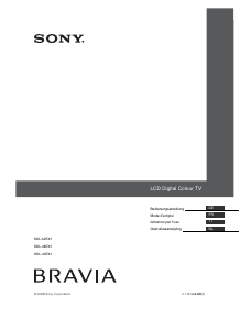 Mode d’emploi Sony Bravia KDL-40EX1 Téléviseur LCD