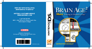 Manual Nintendo DS Brain Age 2 - More Training in Minutes a Day!