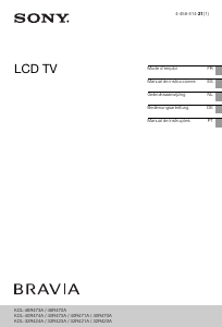 Handleiding Sony Bravia KDL-40R471A LCD televisie