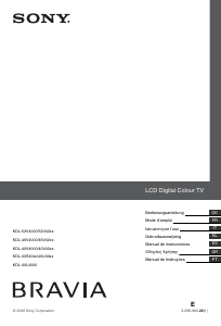 Handleiding Sony Bravia KDL-40S4010 LCD televisie