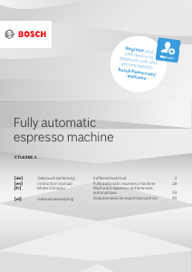 Manual Bosch CTL636EB1 Coffee Machine
