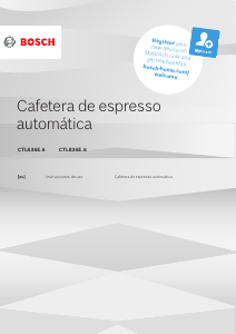 Manual de uso Bosch CTL636EB6 Máquina de café