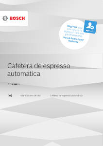 Manual de uso Bosch CTL636ES1 Máquina de café