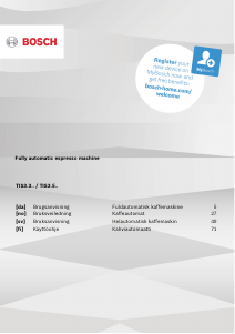 Brugsanvisning Bosch TIS30321RW Kaffemaskine