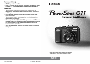 Käyttöohje Canon PowerShot G11 Digitaalikamera