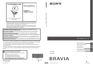 Manual de uso Sony Bravia KDL-40WE5 Televisor de LCD