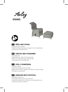 Instrukcja Axley 013-905 Krzesło ogrodowe