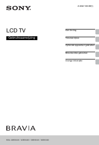 Handleiding Sony Bravia KDL-42EX440 LCD televisie