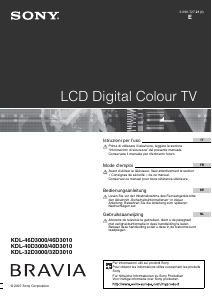 Manuale Sony Bravia KDL-46D3000 LCD televisore