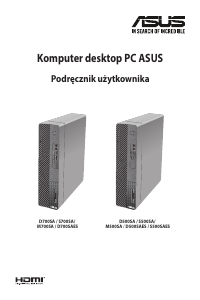 Instrukcja Asus D500SA ExpertCenter D5 SFF Komputer stacjonarny