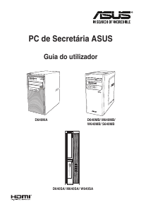 Manual Asus D640MB PRO Computador de secretária