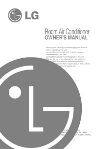 Manual LG LS-T186CAG Air Conditioner