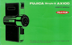 Handleiding Fujica AX100 Camcorder