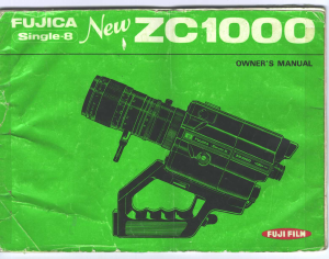 Manual Fujica ZC1000 Camcorder