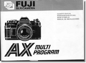 Mode d’emploi Fuji AX Multi Program Camera