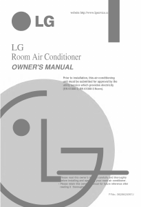 Manual LG LS-C306MMB0 Air Conditioner