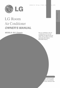 Manual LG LSUC186VML1 Air Conditioner