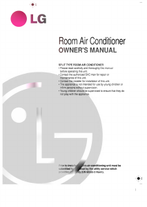Manual LG LS-C1260CD Air Conditioner