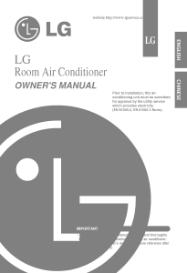 Manual LG LS-C246TGM1 Air Conditioner