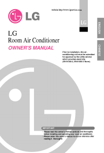 Manual LG LS-C096QGA0 Air Conditioner