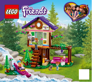 Használati útmutató Lego set 41679 Friends Erdei házikó