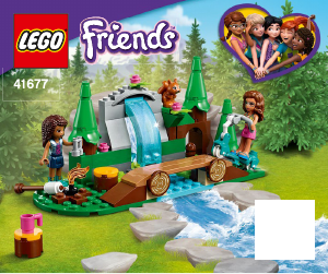 Instrukcja Lego set 41677 Friends Leśny wodospad